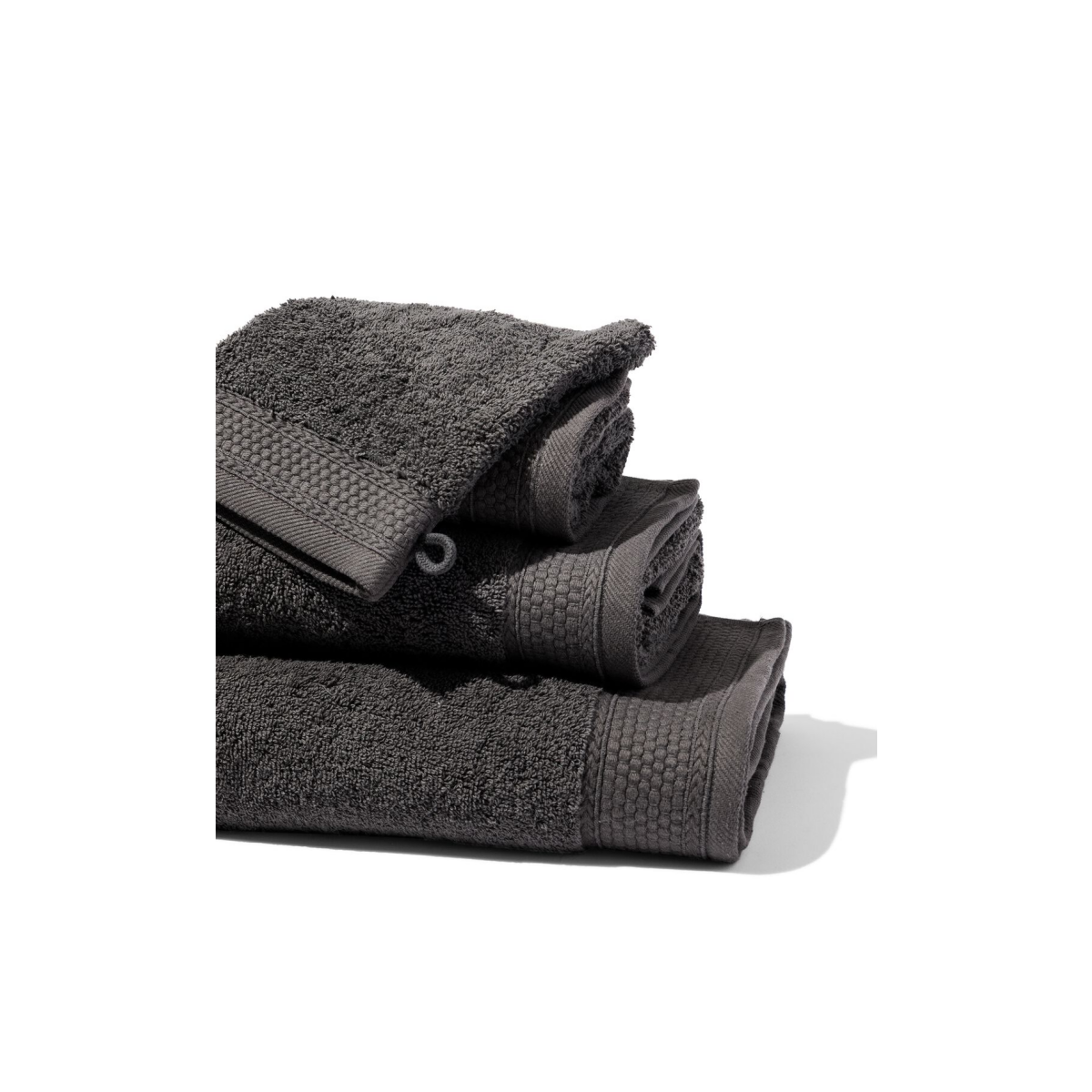 HEMA Handdoeken - hotel extra zwaar donkergrijs (donkergrijs)