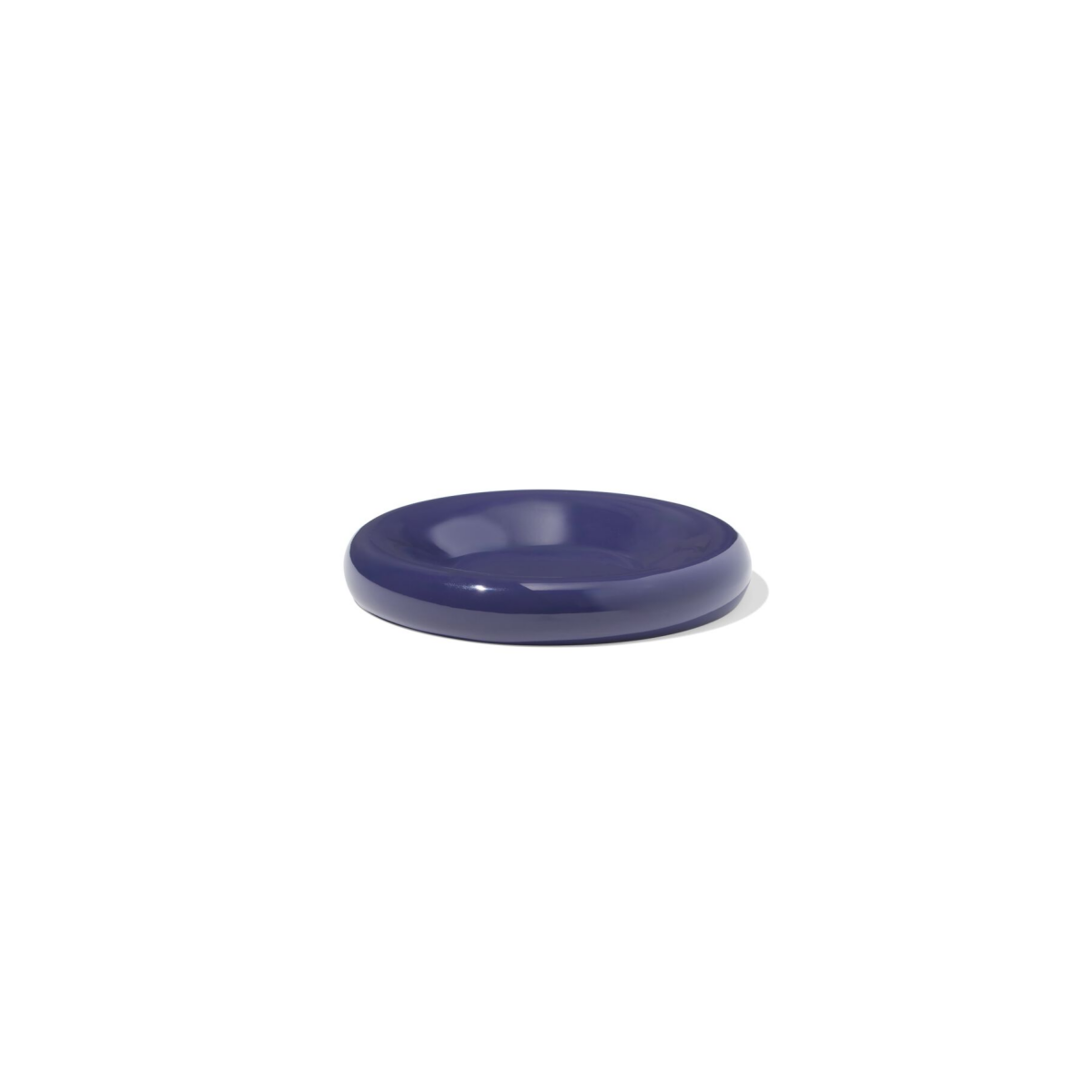 HEMA HEMA Kaarsonderzetter ⌀10cm Metaal Donkerblauw (donkerblauw)