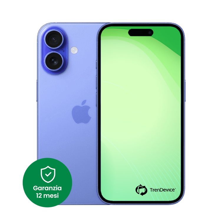 iPhone 16 Plus 256 GB Blu oltremare Sim Card (include slot sim) A Ricondizionato