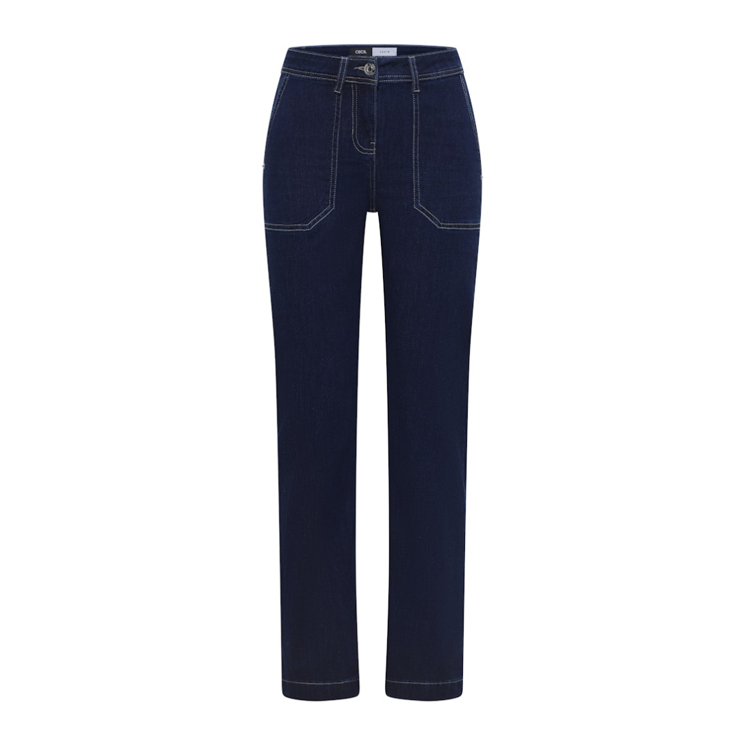 Cecil - Damen Jeans - Blau wash - Größe: 27-32 - bei Tara-M