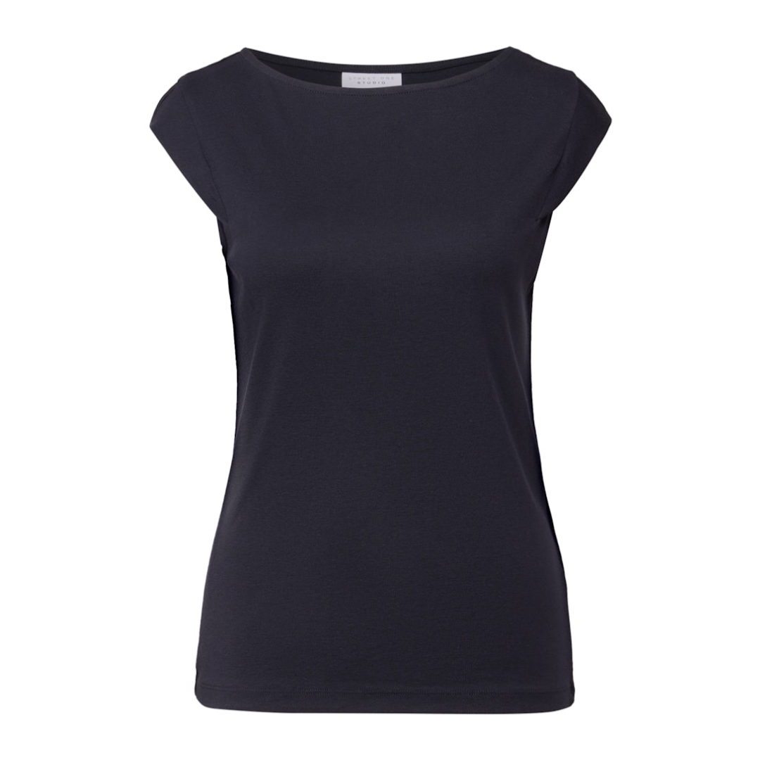STREET ONE STUDIO - Damen Top - dark void blue - Größe: 44 - bei Tara-M