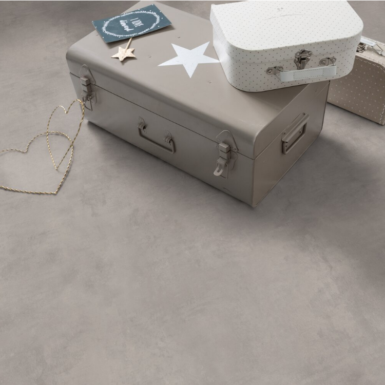 Rouleau 4m de sol PVC effet béton à coller madras storm Gerflor - 3000 cm x 400 cm x 0.26 cm