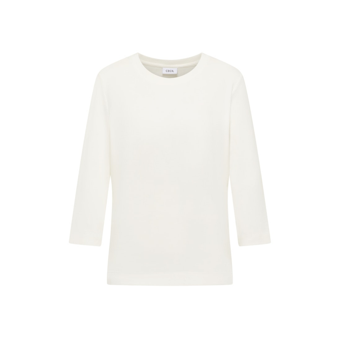 Cecil - Damen Langarmshirt - Weiß - Größe: XS - bei Tara-M