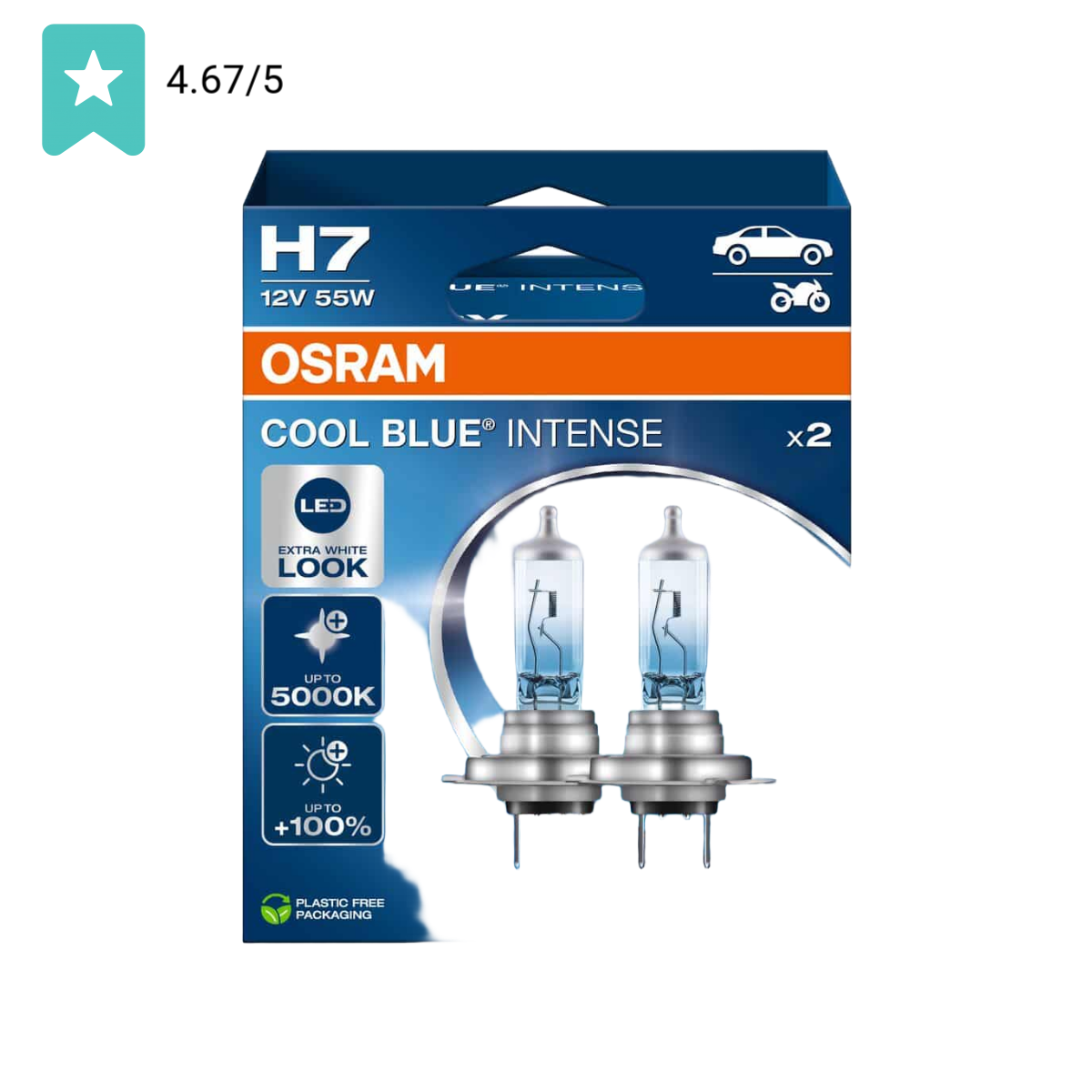 Osram Cool Blue Intense NextGen H7 12V/55W - 64210cbn-2hb - Set 2 Stuks - 64210cbn-2hb | Dutch Performance Products