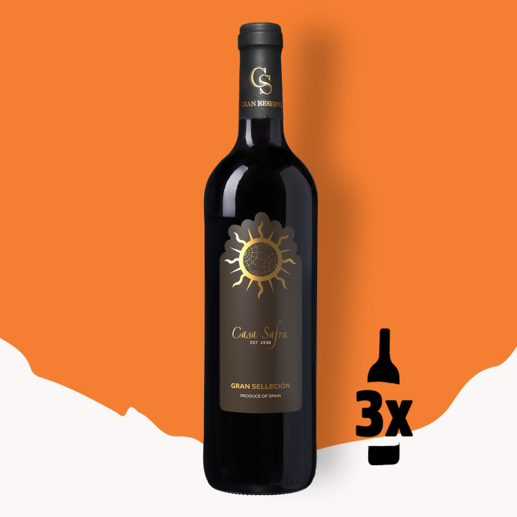 3 flessen Casa Safra Gran Selección Probeerpakket 2022