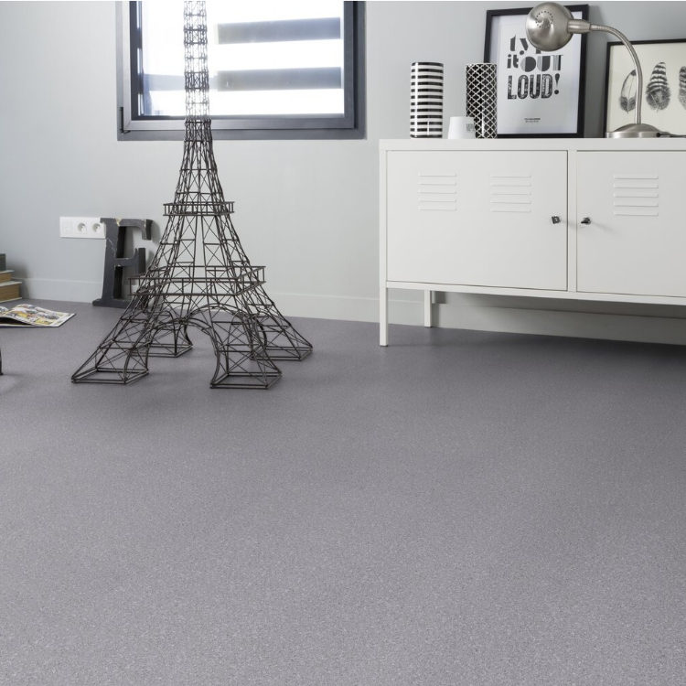Dalle carrée de sol PVC effet pierre auto-adhésive granite grey Gerflor - 30.5 cm x 30.5 cm x 0.13 cm