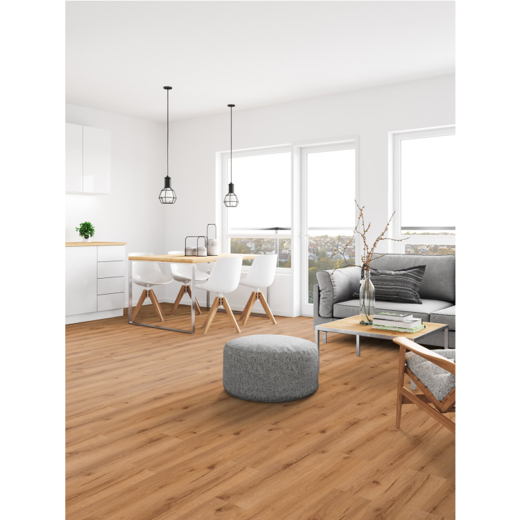 Lame de sol PVC effet bois clipsable bark medium Gerflor - 121.92 cm x 17.78 cm x 0.34 cm
