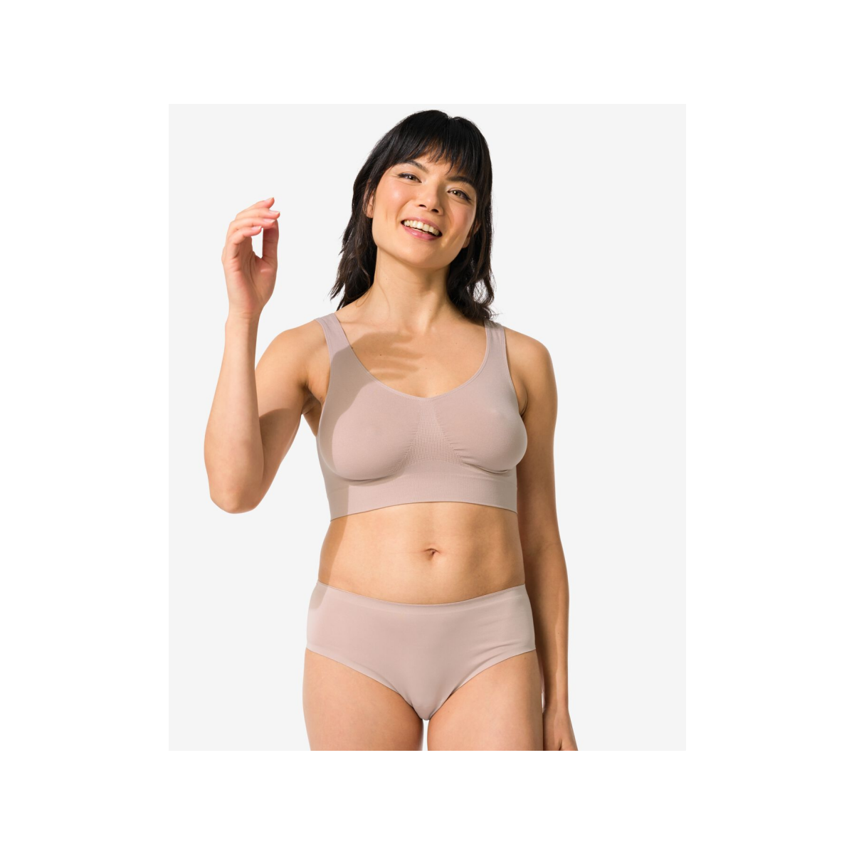 HEMA Dameshipster second skin micro beige (beige)