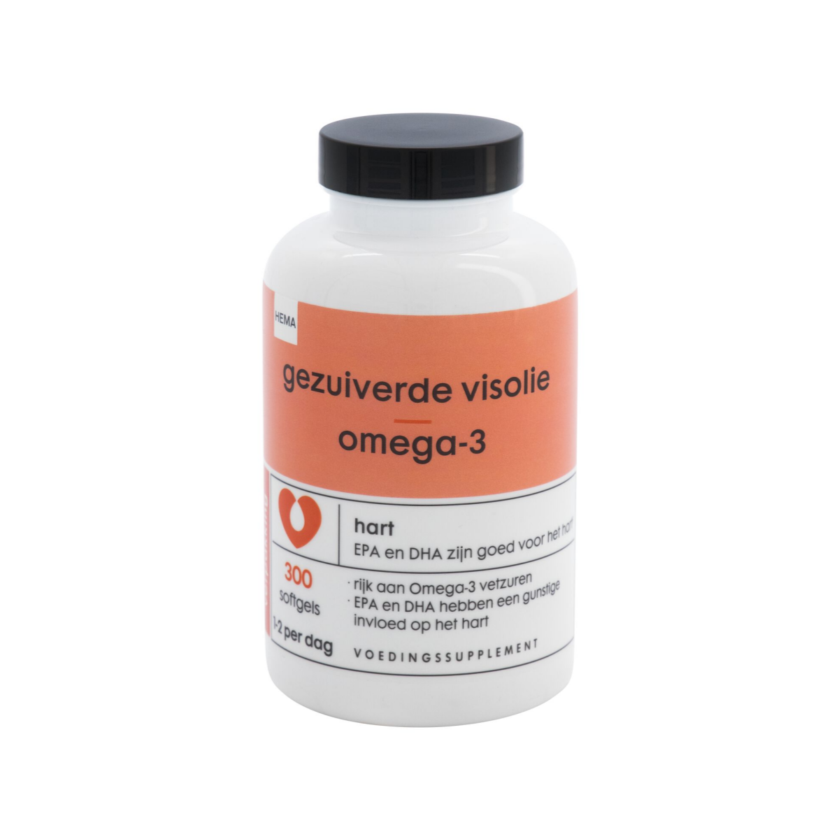 HEMA HEMA Gezuiverde Visolie Omega-3 - 300 Stuks