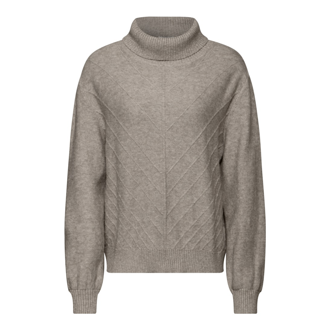 Street One - Damen Pullover - Braun - Größe: 38 - bei Tara-M