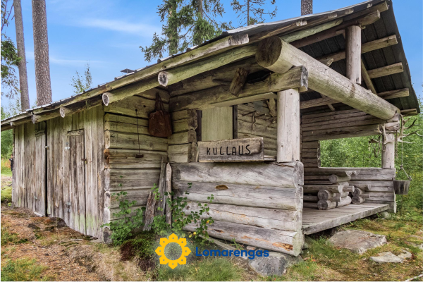 Kullaus, hiidenportti eräkämppä