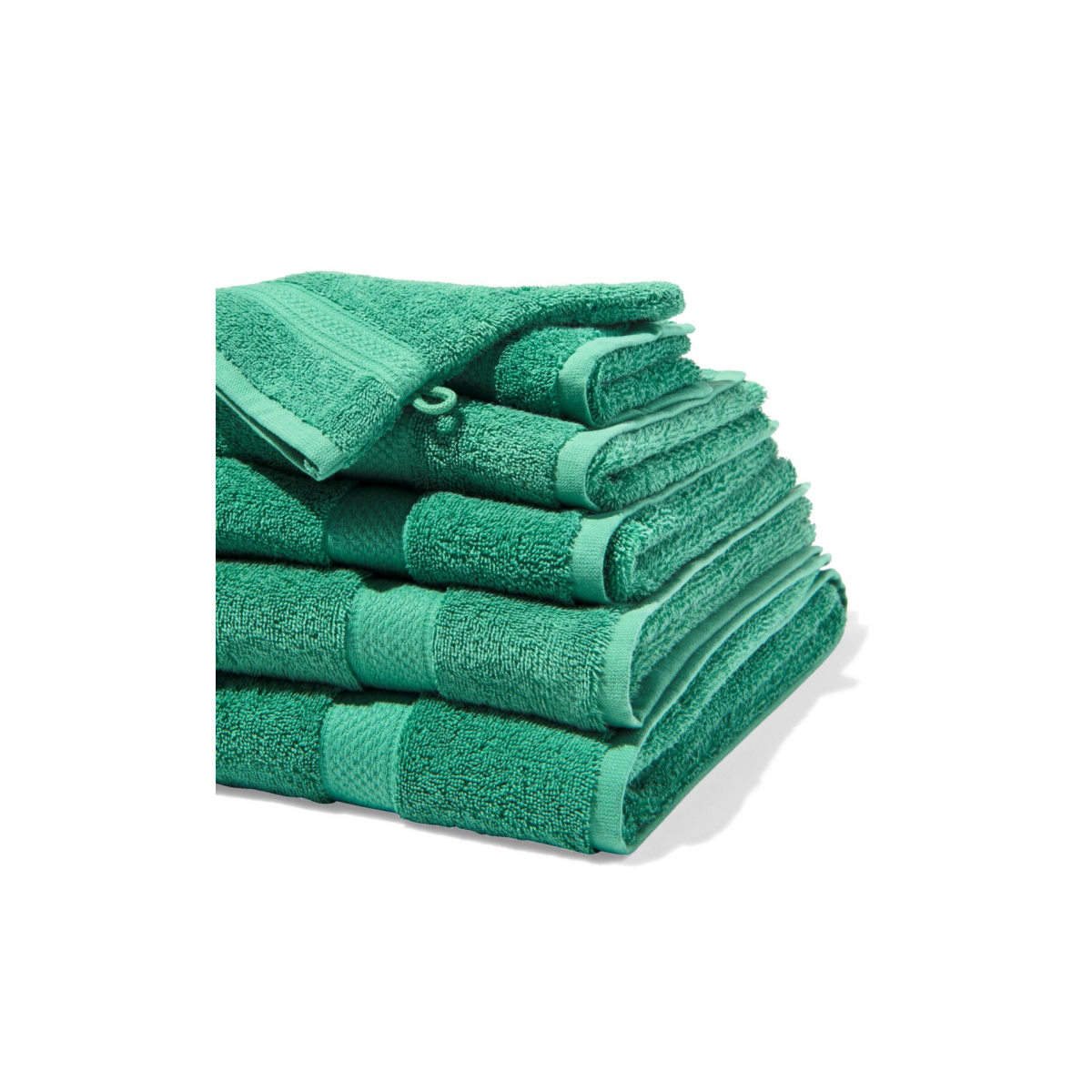 HEMA Handdoeken - zware kwaliteit middengroen (middengroen)
