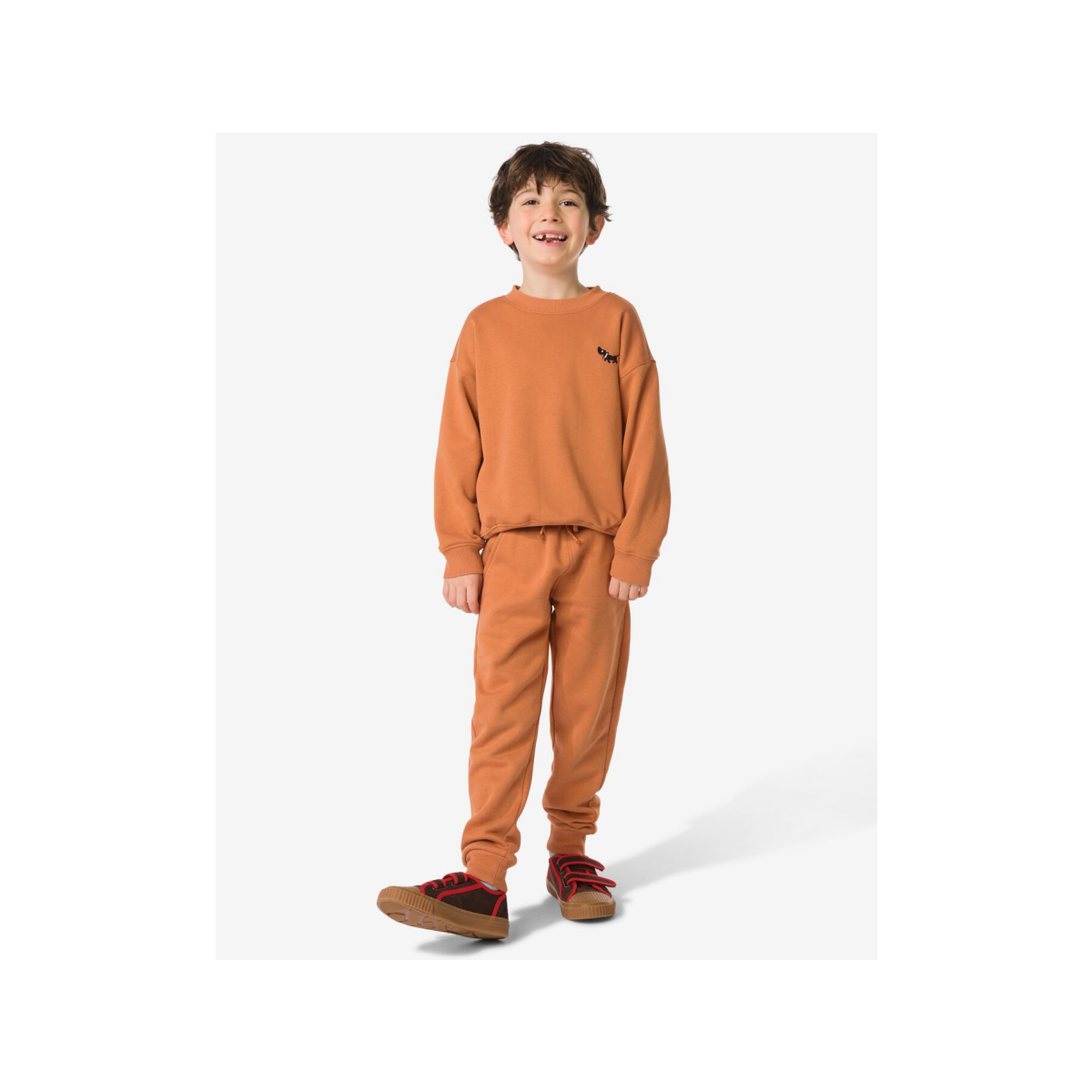 HEMA Kinderbroek sweatstof bruin (bruin)