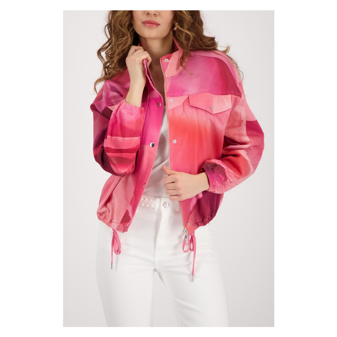 Monari - Damen Kurzjacke - spring flower gemustert - Größe: 38 - bei Tara-M