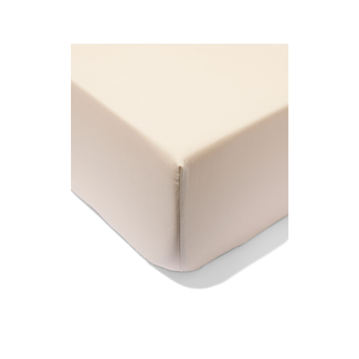 HEMA Hoeslaken 160x200cm katoen percal greige (beige)