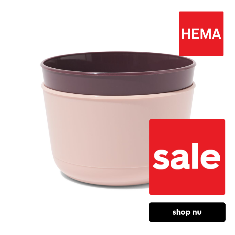 HEMA Bakjes 11x8cm kunststof - 2 stuks