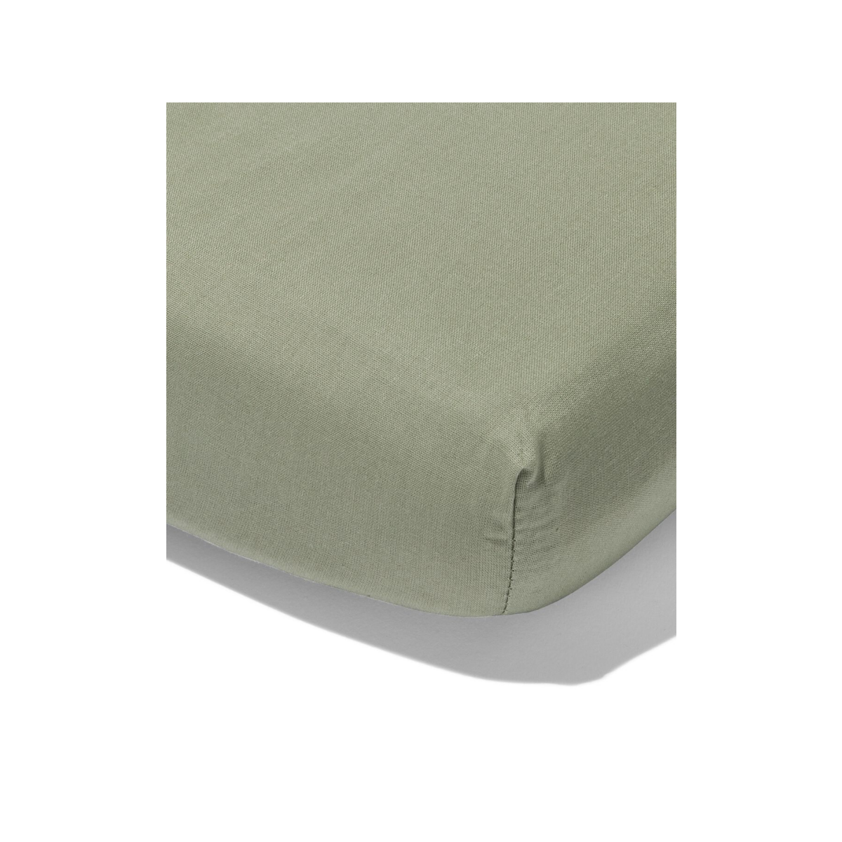 HEMA Topper hoeslaken 180x220cm zacht katoen groen (groen)