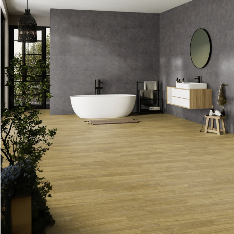 Dalle murale PVC effet béton pose collée, pose clipsée 7032 Morena Gerflor - 65 cm x 37.5 cm x 0.5 cm