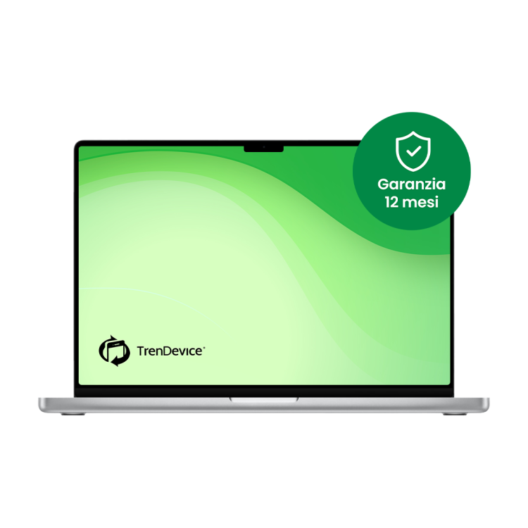 MacBook Pro 14 M1 Pro 512 GB Argento A 16 GB CPU 8 core - GPU 14 core Ricondizionato