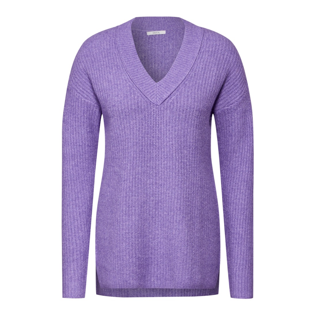 Cecil - Damen Pullover - Lila melange - Größe: XL - bei Tara-M