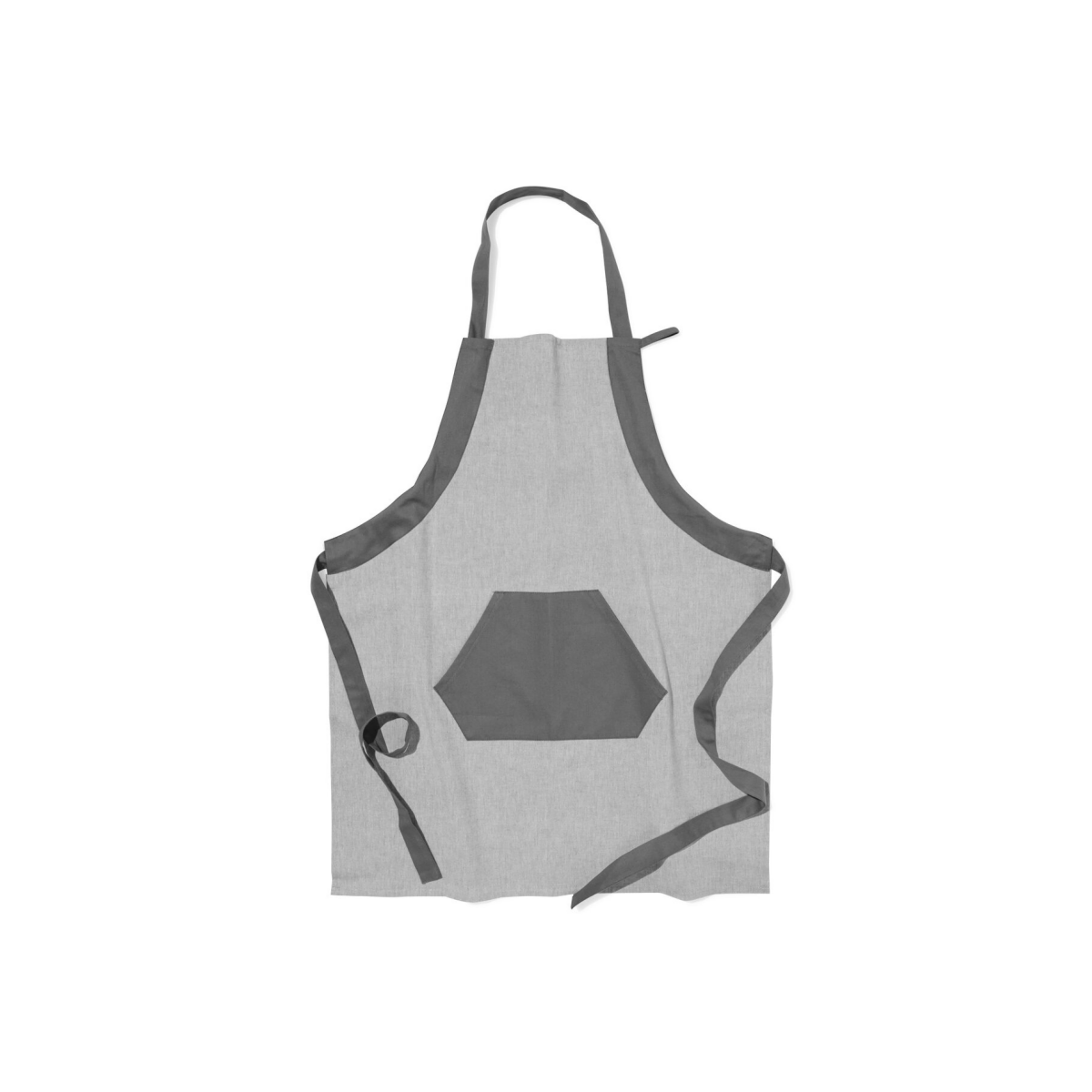 HEMA HEMA Schort Katoen Grijs (lichtgrijs)