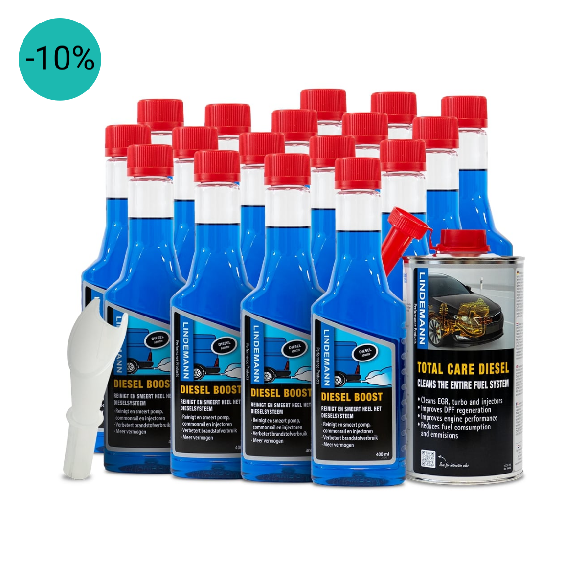 Lindemann Diesel Jaarpakket o.b.v. 20.000 km | Auto Additieven | Diesel Additief | Dutch Performance Products