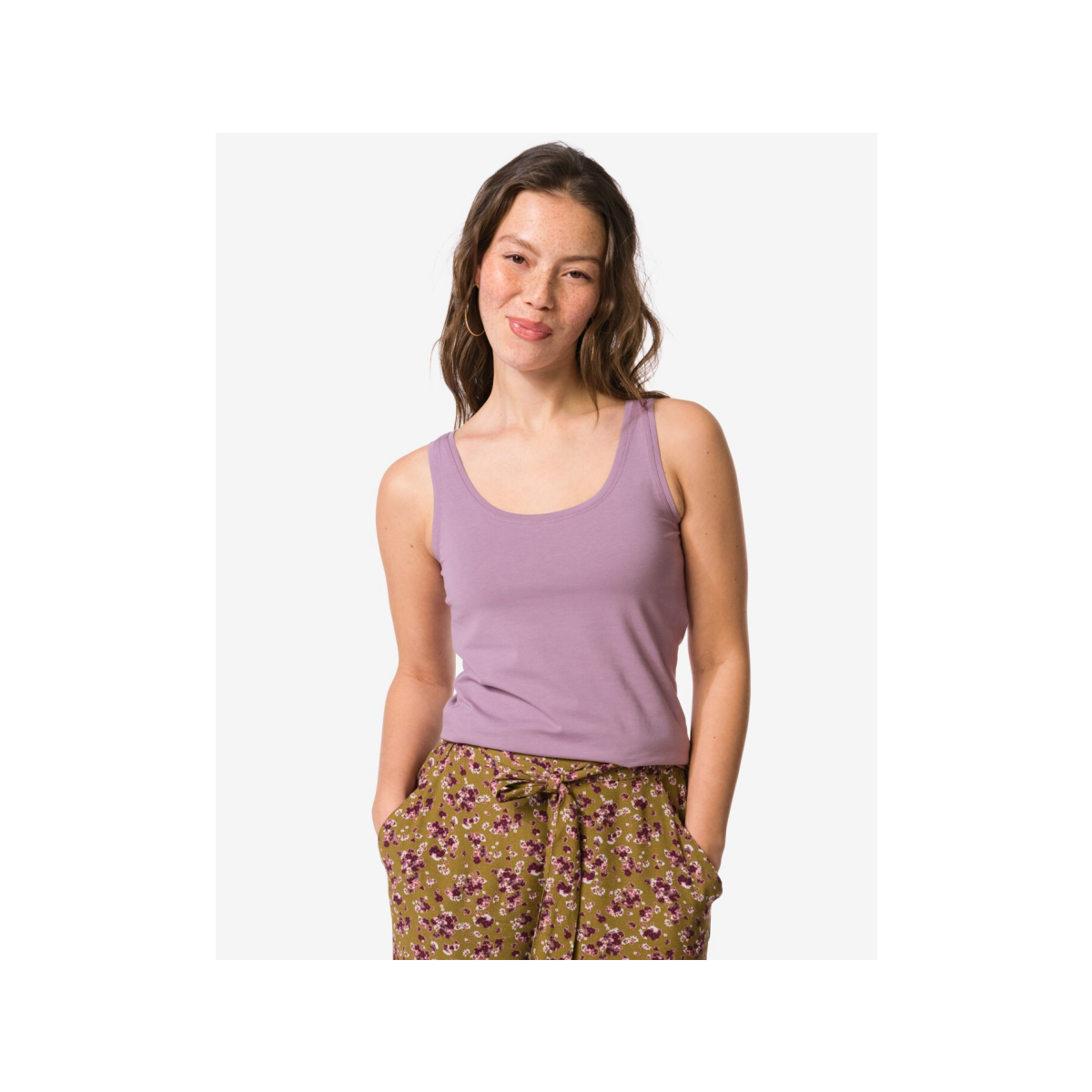 HEMA Damessinglet Carry jersey paars (paars)