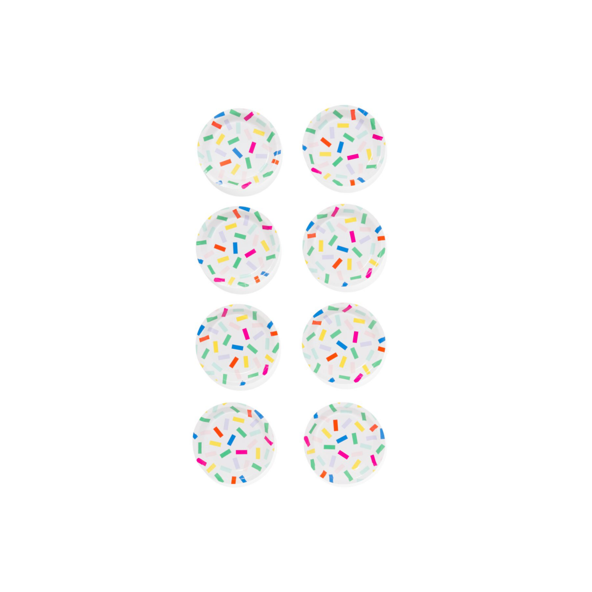 HEMA Gebaksbordje confetti 8 stuks