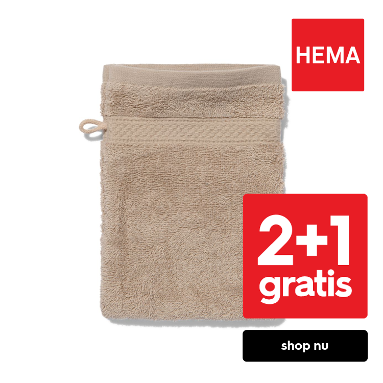 HEMA Washand zware kwaliteit taupe (taupe)