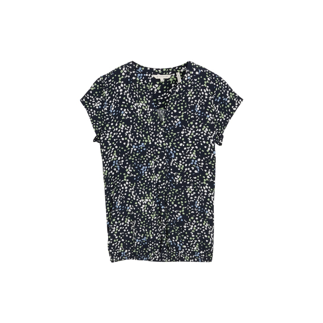Tom Tailor Bluse Big Floral Shapes Design Viskose Bunt