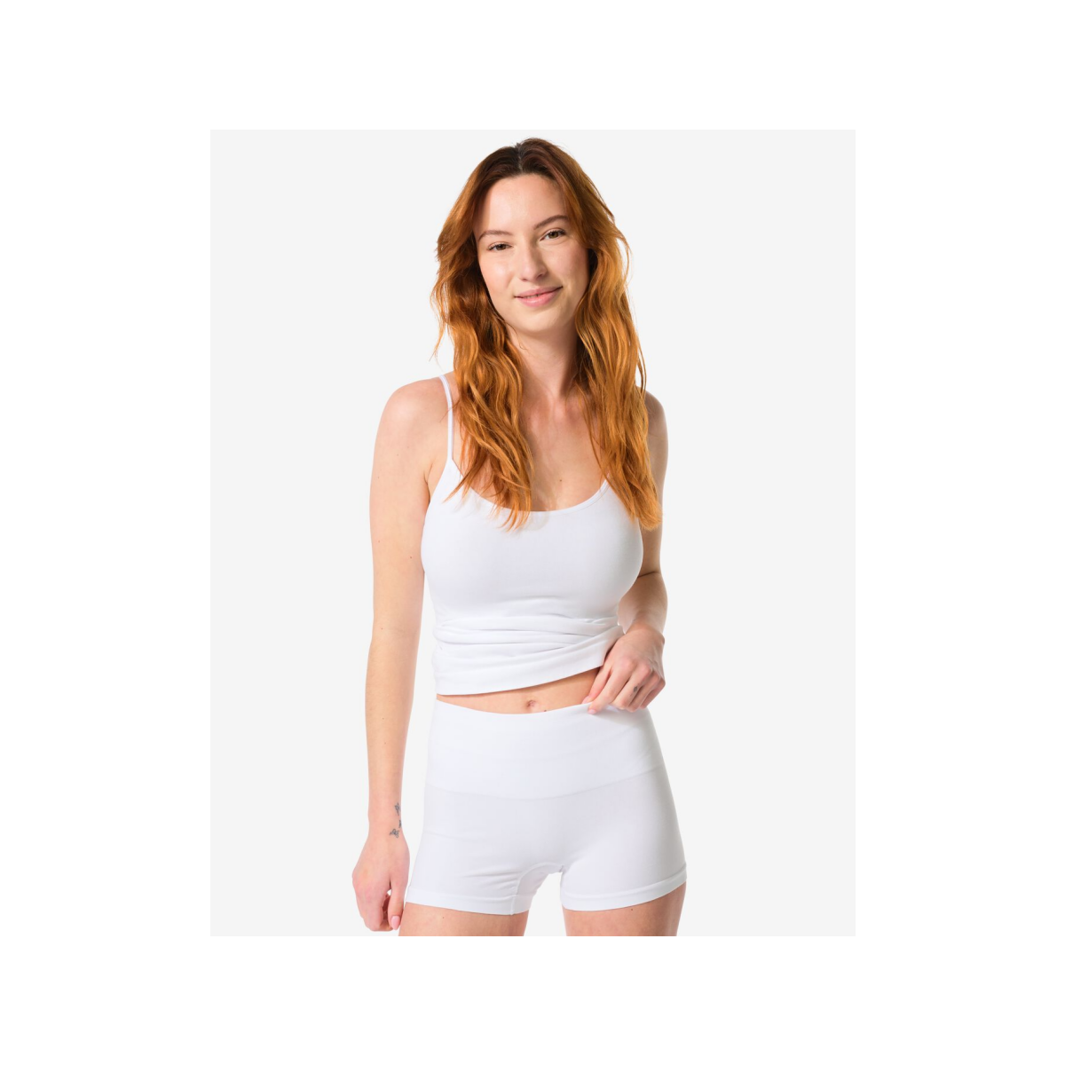 HEMA Licht corrigerende shortie katoen wit (wit)