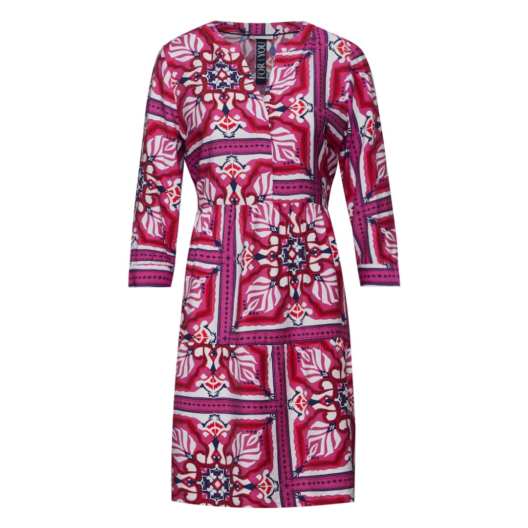 Street One - Damen Kleid - Rosa - Größe: 42 - bei Tara-M