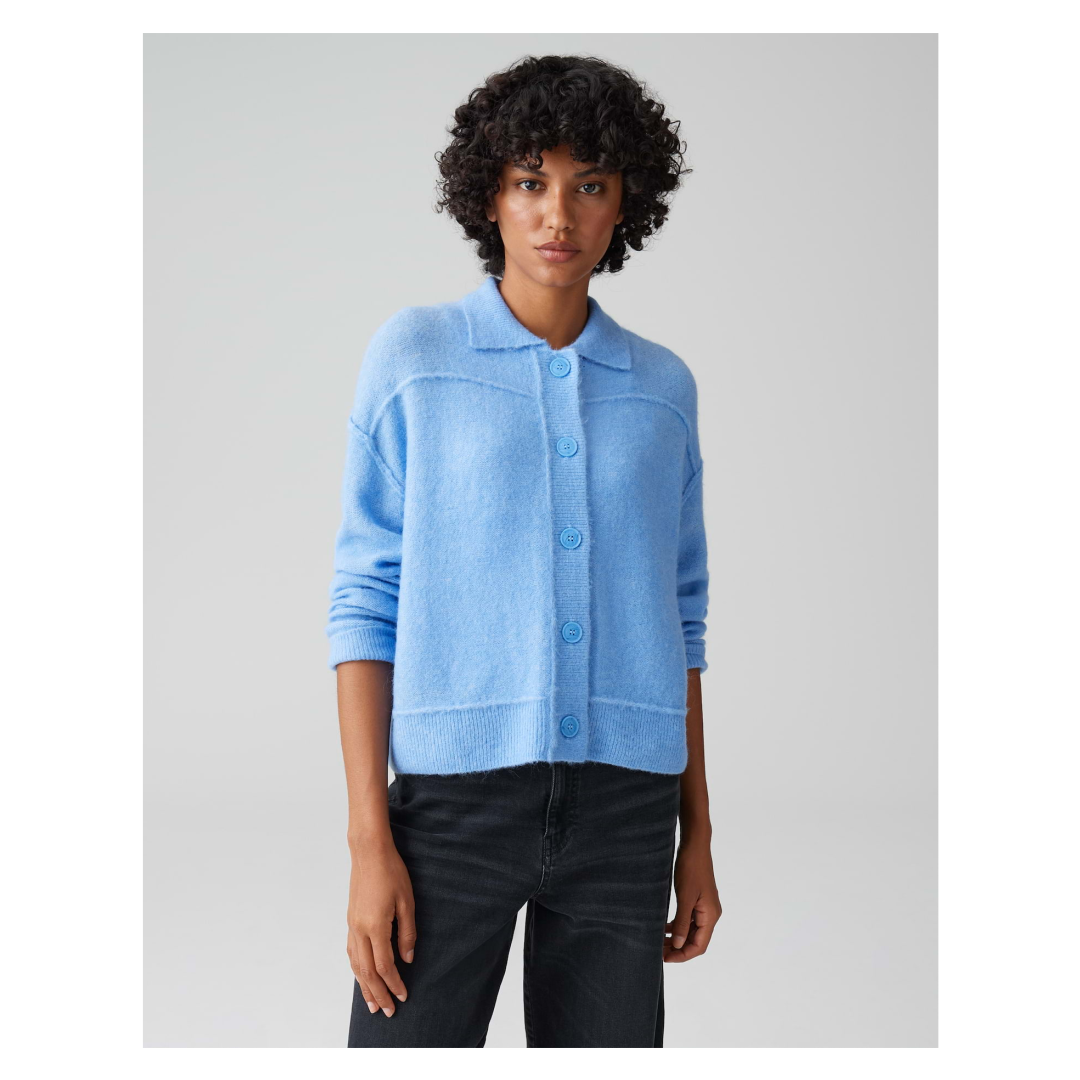 Opus - Damen Pullover - Blau - Größe: 38 - bei Tara-M