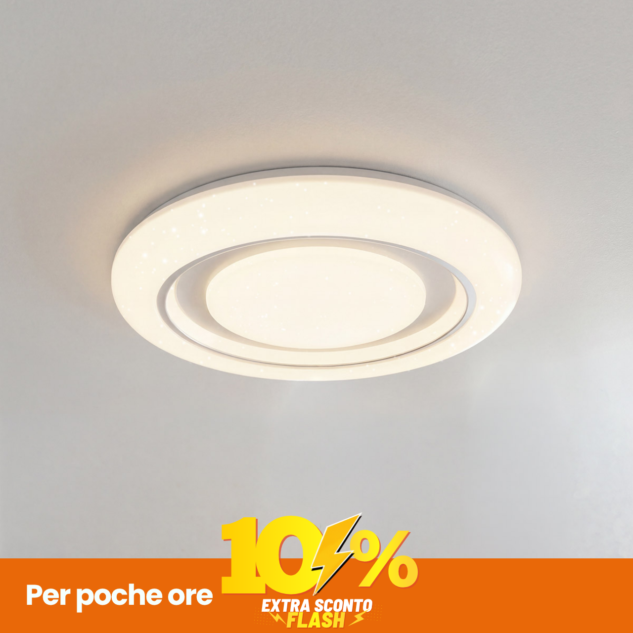 Plafoniera LED Rotonda 60W Ø49 Cm Bianco Variabile CCT Serie Halo-image