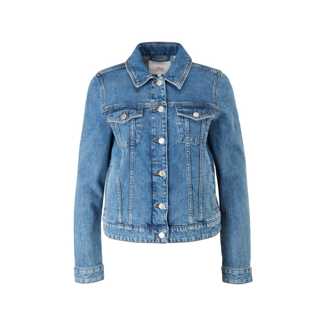 s.Oliver - Damen Jeansjacke - Blau - Größe: 34 - bei Tara-M