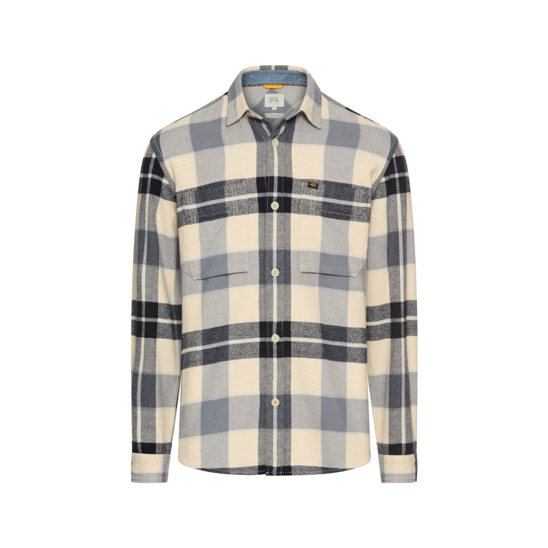 Camel Active - Herren Langarmhemd - Blau - Größe: M - bei Tara-M