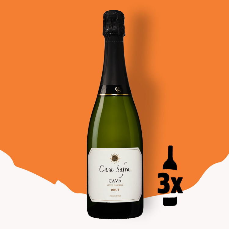 3 flessen Casa Safra Cava Probeerpakket