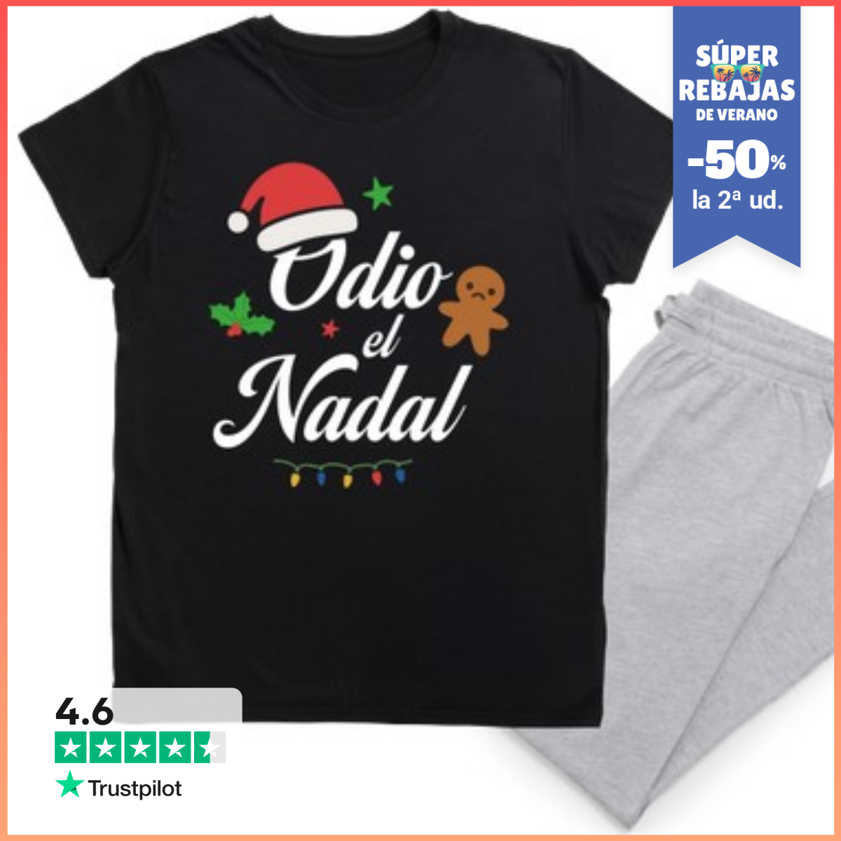 Pijama ODIO EL NADAL LaTostadora