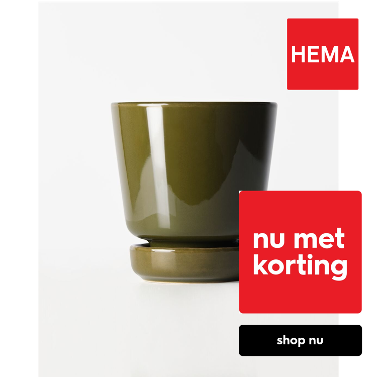 HEMA Bloempot ⌀8x8cm keramiek groen (groen)