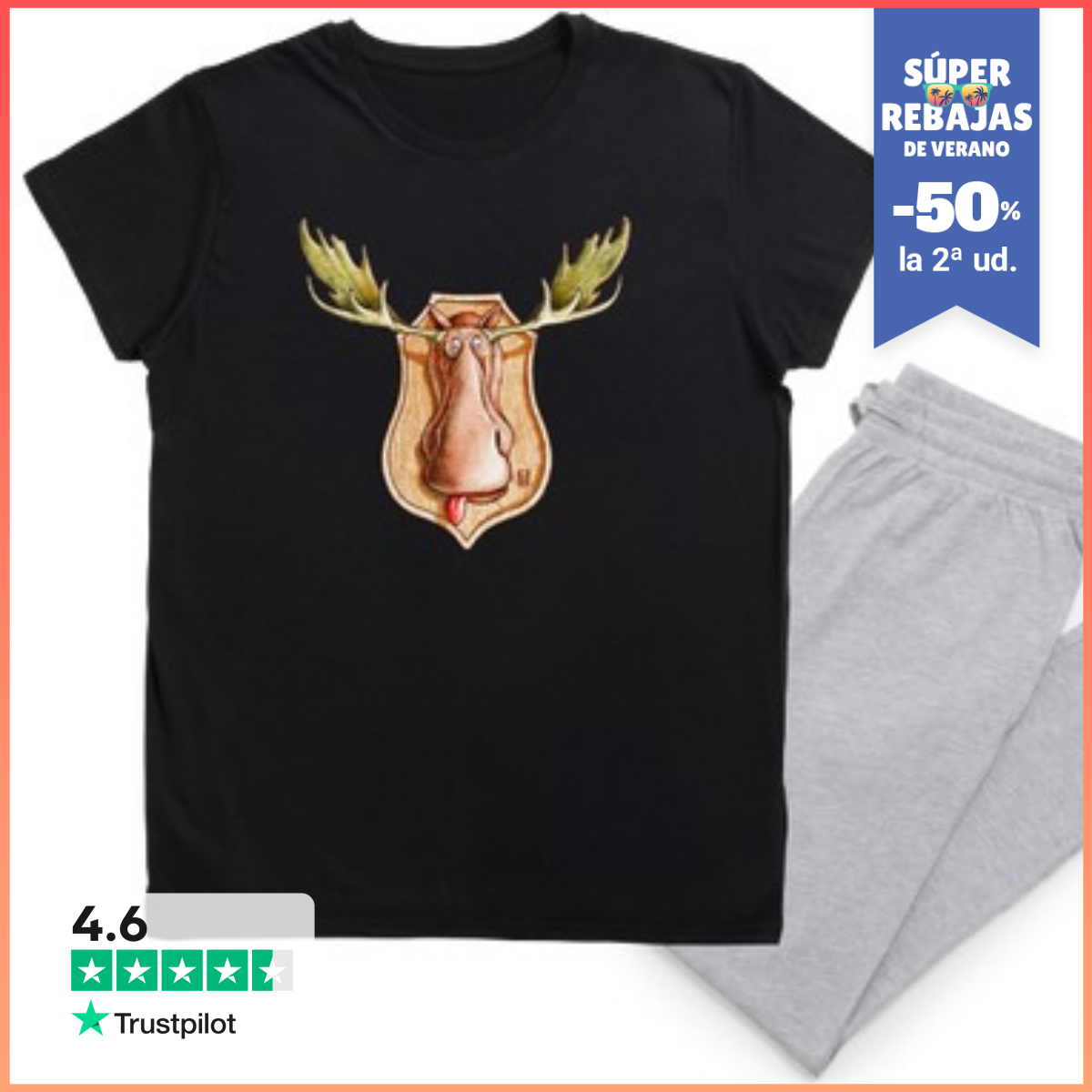 Pijama Alce. Pijama LaTostadora