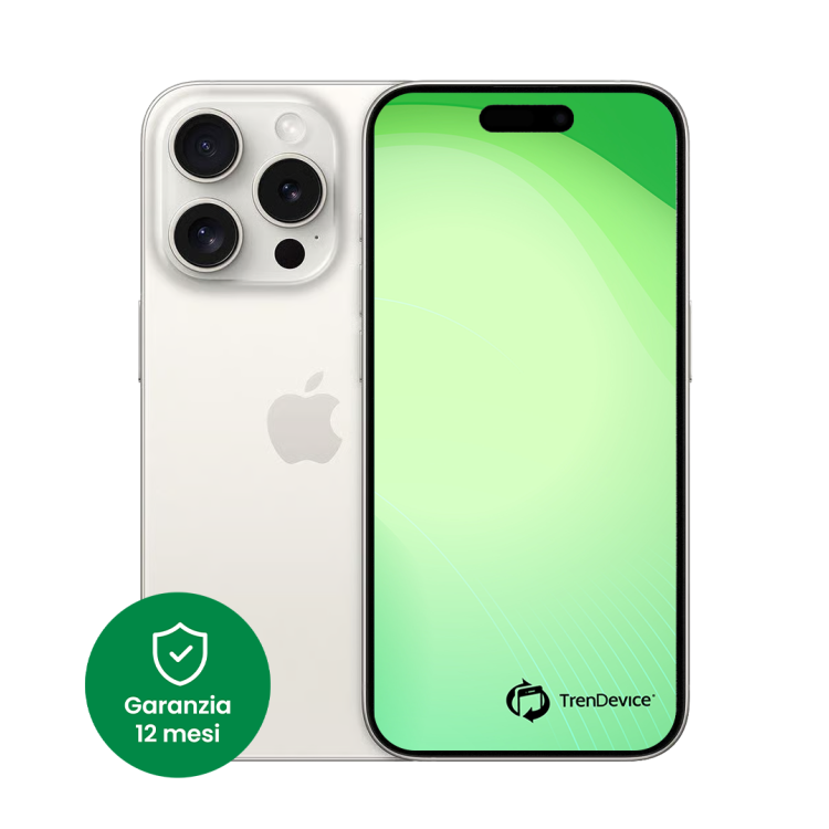 iPhone 15 Pro Max 256 GB Titanio bianco C Ricondizionato