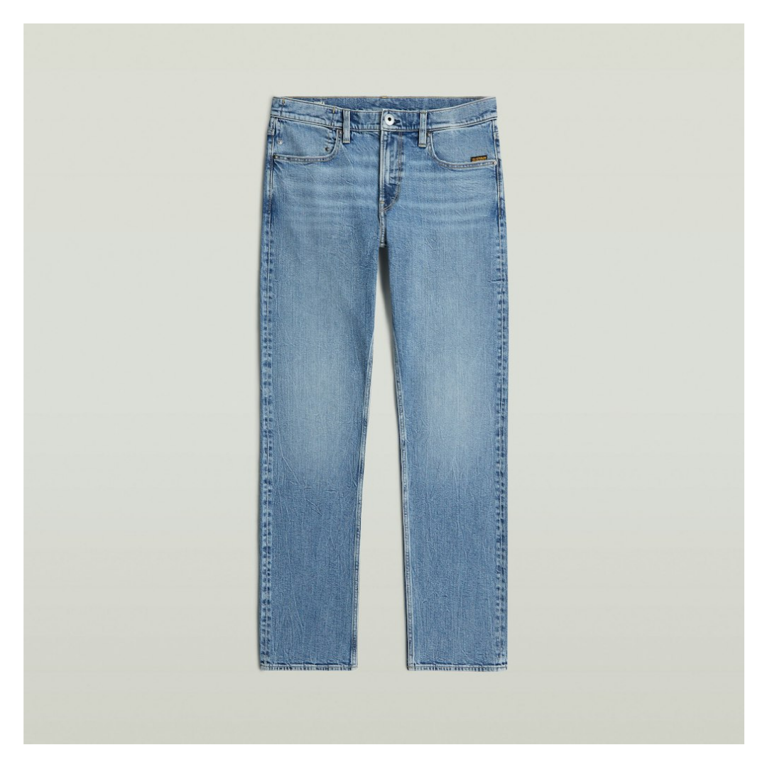 G-Star Raw Jeans Straight Baumwolle-Elastomultiester-Esasthan Blau