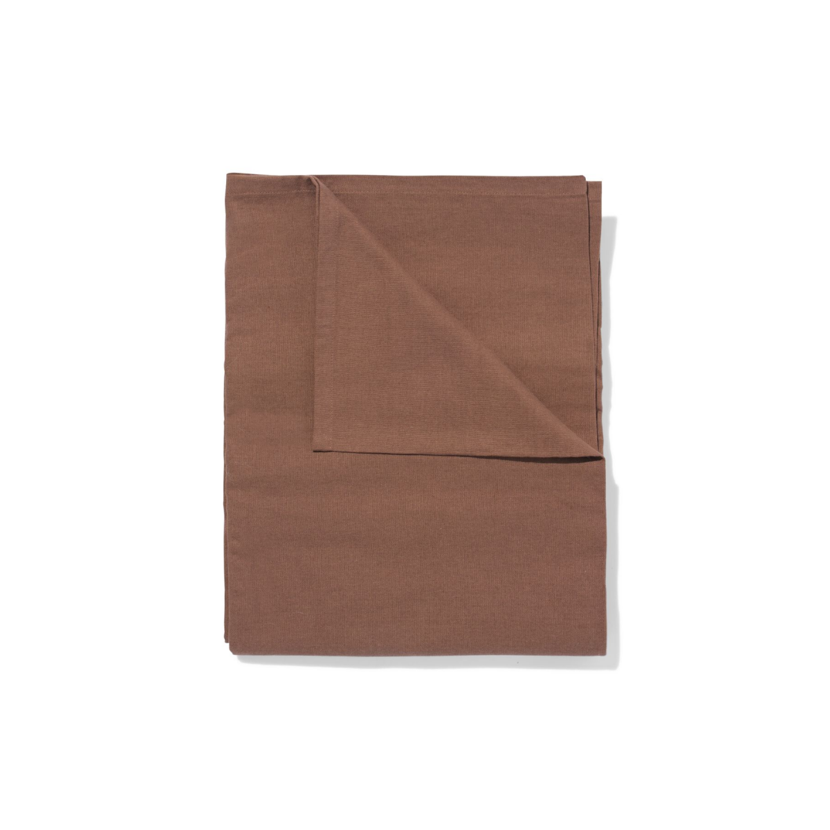 HEMA HEMA Tafelkleed 140x240cm Katoen Donkerbruin (donkerbruin)