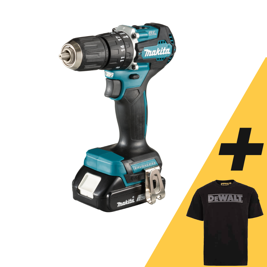 Makita DHP487RAJ | LXT Klopboor-/schroefmachine 18V in M-box (2x 2.0Ah accu + lader) - DHP487RAJ