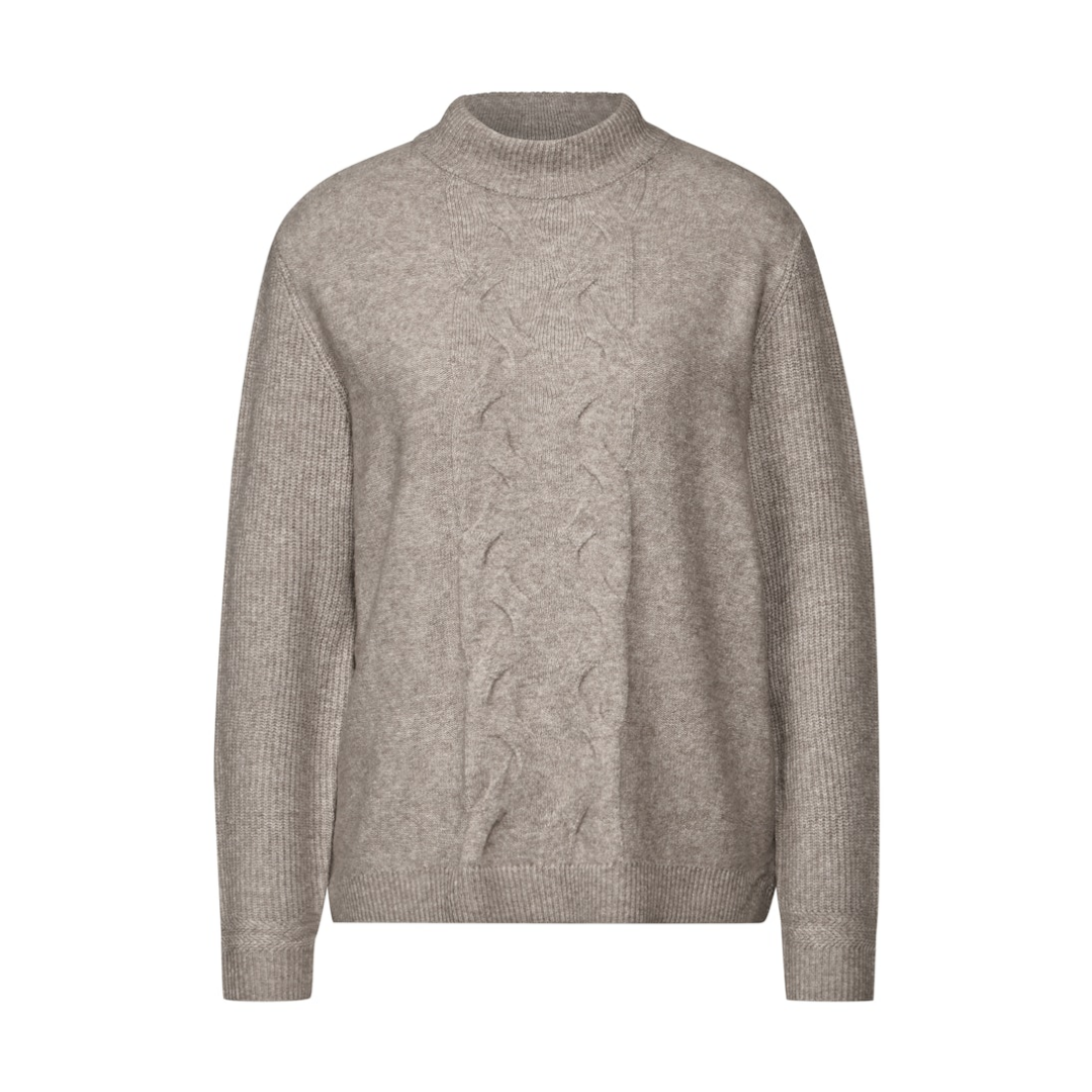 Street One - Damen Pullover - Braun - Größe: 40 - bei Tara-M