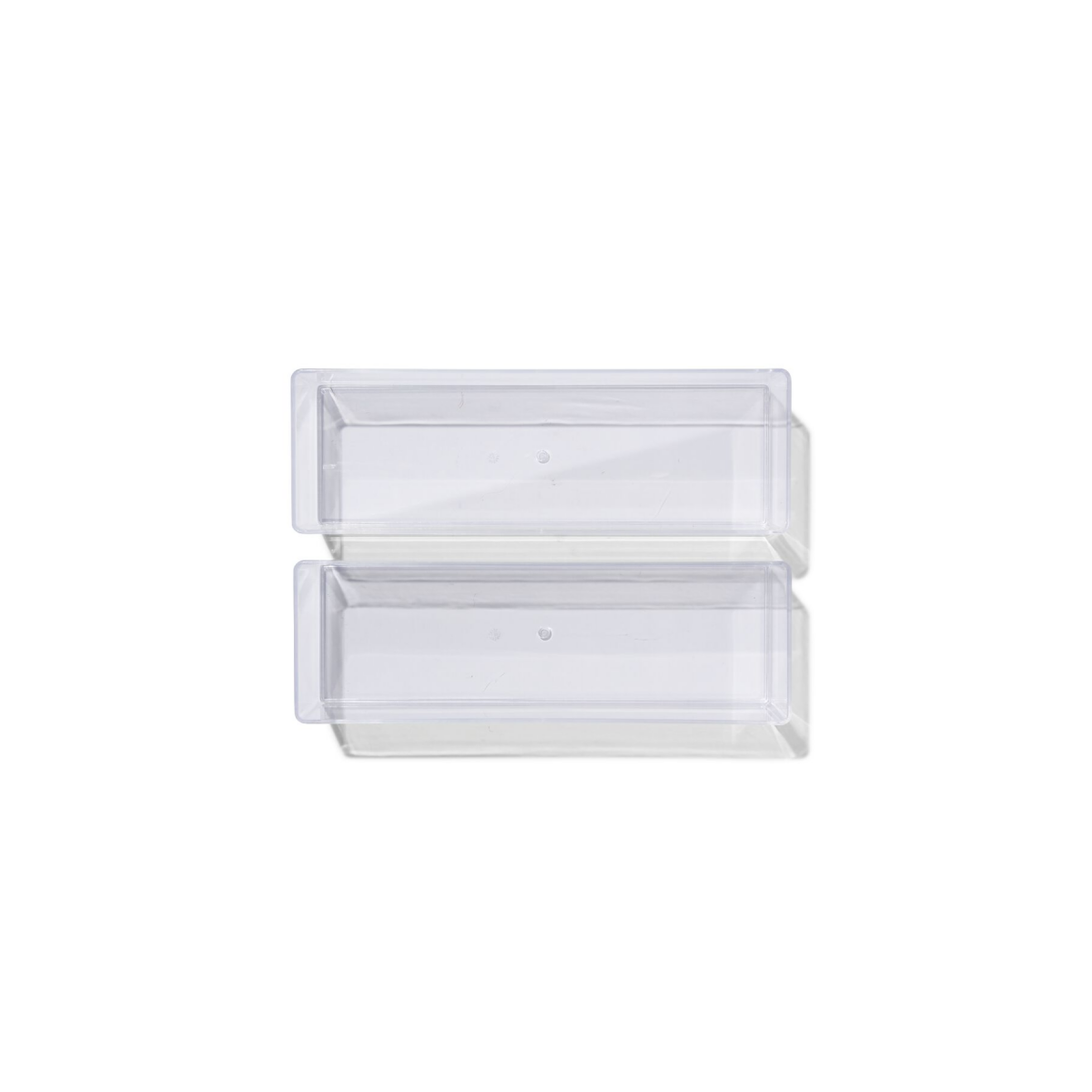 HEMA HEMA Bakje Transparant M - 2 Stuks (transparant)