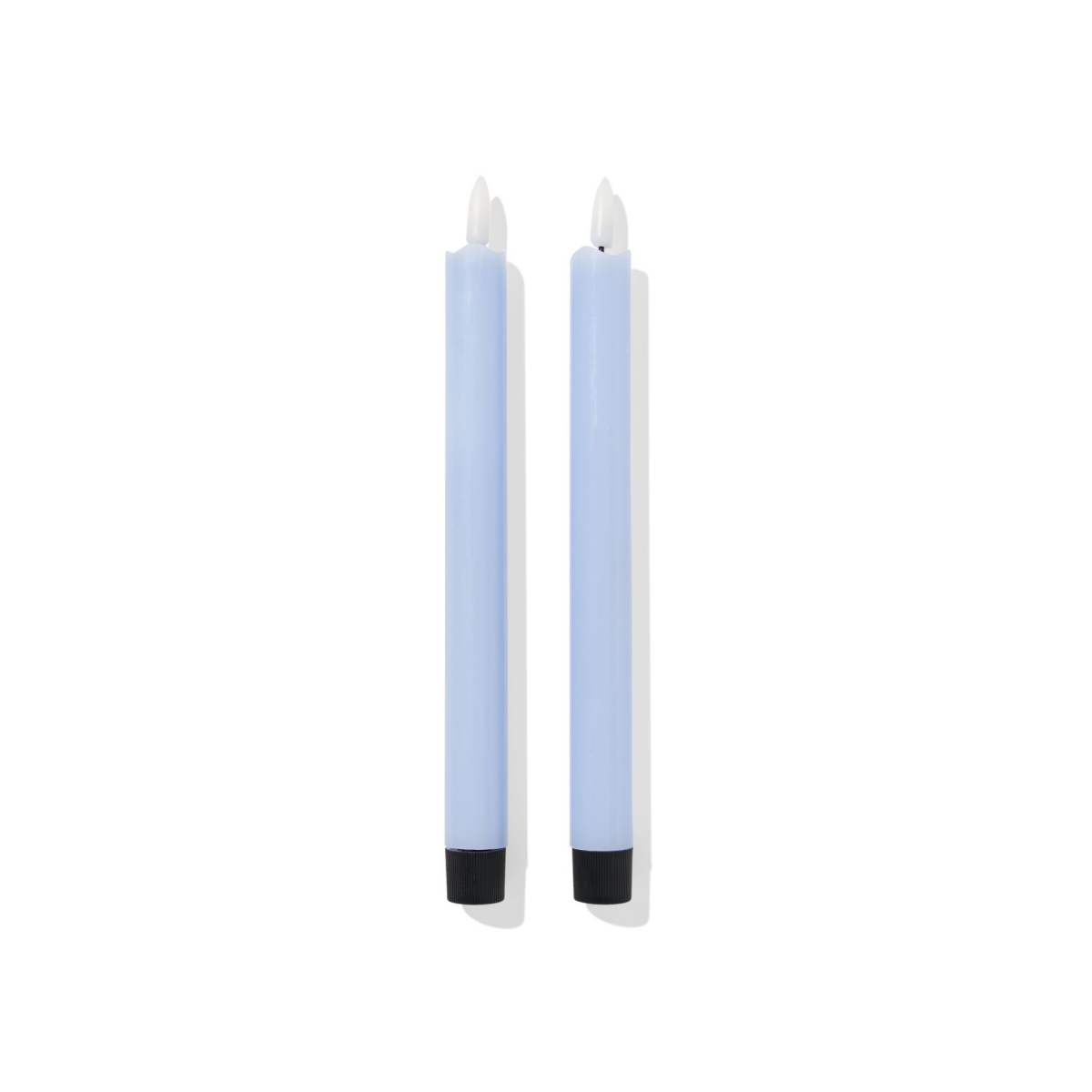 HEMA Led-dinerkaars 3x5x26cm blauw - 2 stuks