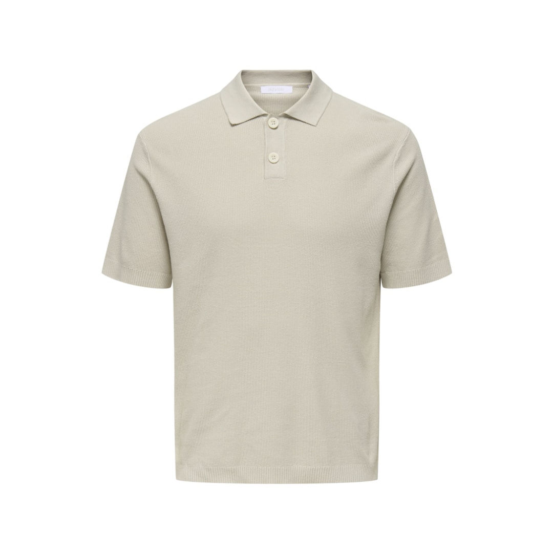 Only & Sons - Herren Poloshirt - Beige - Größe: L - bei Tara-M