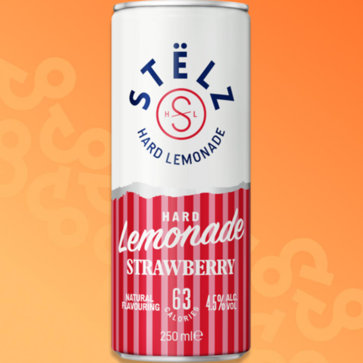 Stëlz Hard Lemonade Strawberry 25 cl can