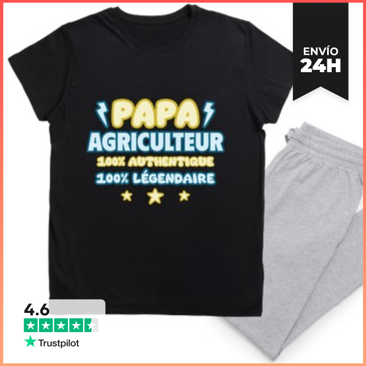 Pijama papá granjero granjero tractor laTostadora